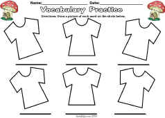 Reading Vocabulary/Sight Words Worsheet