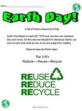 Earth Day Printable