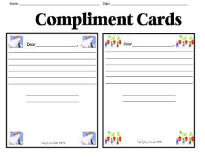 Themes/Friendships-Compliment Card