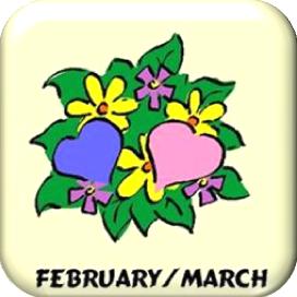 Calendars|February & March Button