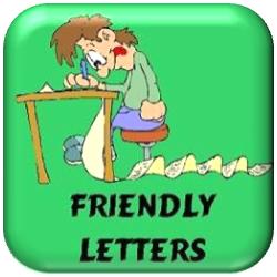Button for friendly letters