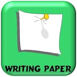 Writing Paper Button
